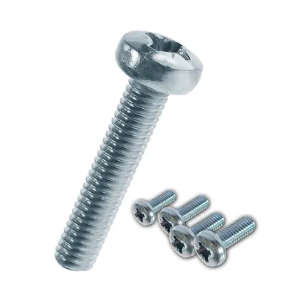 Фото №0 Винт с полукруглой головкой DIN 7985 оцинкованный