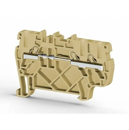 Фото №0 Klemsan Клеммник пруж.быстрозажимной (Push in), 3-х выводной, 2,5мм.кв., (синий); PYK 2,5E