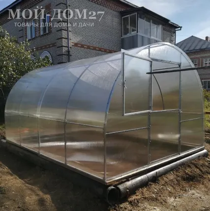 Фото №8 Теплица Сибирская Усиленная 4 метра с поликарбонатом