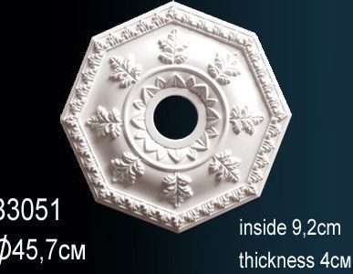 фото РОЗЕТКА PERFEKT B3051 (D 45,7Х4 СМ)