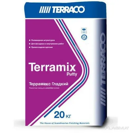 Фото №0 Шпатлевка полимерная и ремонтный состав Террако Террамикс Smooth, 25 кг