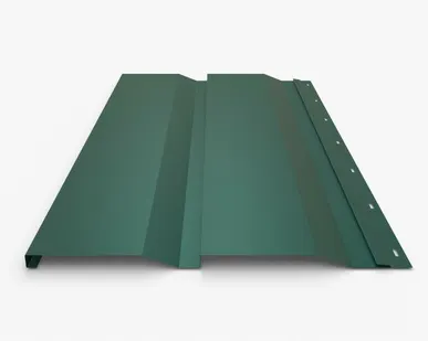 фото Сайдинг Металлический сайдинг «Корабельная доска» Premium, 0.5 мм RAL 6026, Зеленый опал