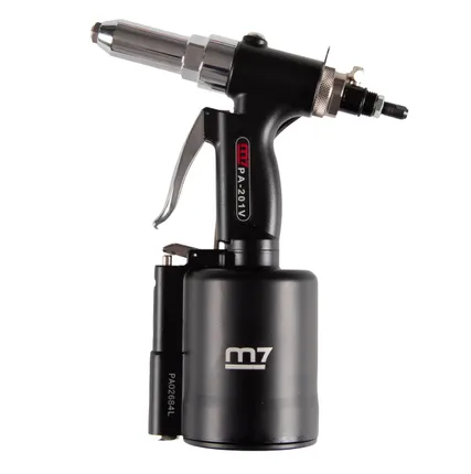 Фото №11 Заклепочник 2,4 - 6,4 мм, пневмогидравлический, пневмоудержание заклепки MIGHTY SEVEN PA-201V