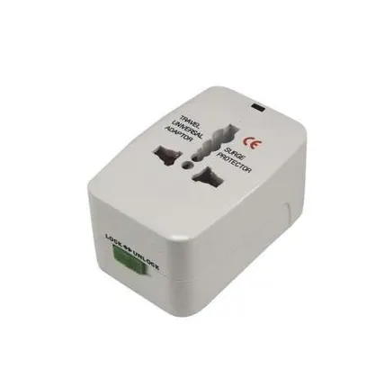 Фото №0 Адаптер сетевой «Путешественник» с розетки (A C G I) универс. разъем бел. Rexant 11-1052