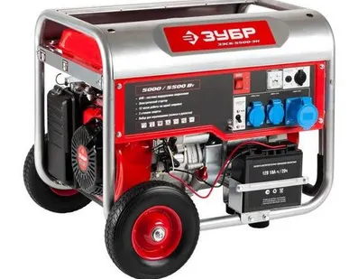 фото Генератор бензиновый Зубр ЗЭСБ-5500-ЭН