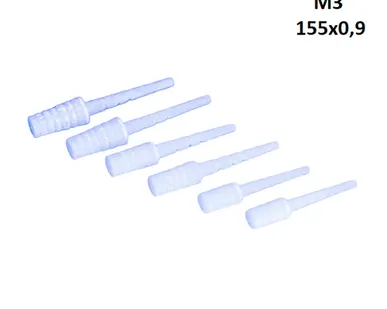 фото Штифты стекловолоконные ШВС M3, с объемной головкой, 155х0,9 (155х0,7), 6 шт.