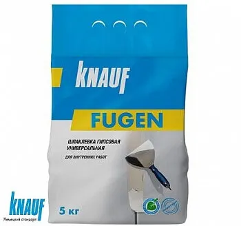 Фото №0 ШПАКЛЕВКА ГИПCОВАЯ ФУГЕН KNAUF (5КГ)