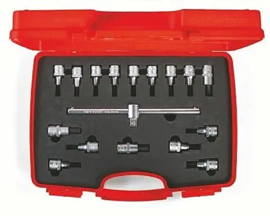 фото Набор торцевых головок с вставкой Hex и Torx 1/2" 17 предметов, IZELTAS, 1113006017, 13000000809