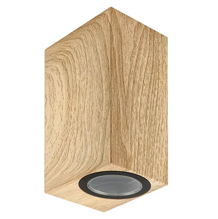 Фото №0 Светильник уличный UUL-P42A 2х6W-GU10 IP65 PINE под две лампы GU10 архитектурный накладной цвет корпуса сосна TM Uniel