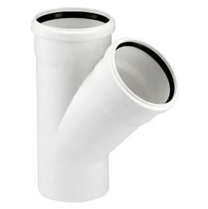 Фото №0 Тройник ELITE МК МПП 160/160х45, белый, РТП