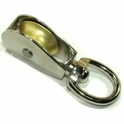 Фото №0 Блок одинарный металл никель- 8мм (1 1/4) 30