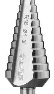 фото ЗУБР 4-30мм, 14 ступеней, сверло ступенчатое, сталь Р6М5