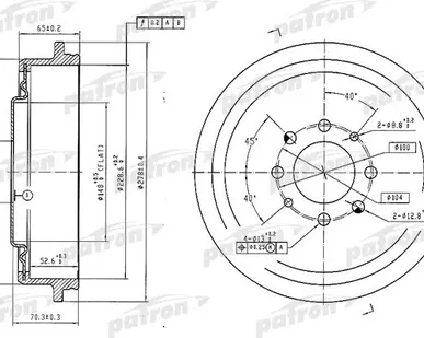 фото PDR1156 Барабан тормозной