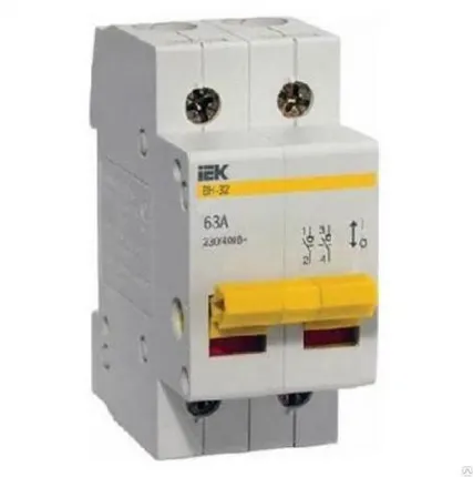 Фото №0 Выключатель нагрузки ВН-32 2Р 32А 220/400В УХЛ4 IP20 ИЭК