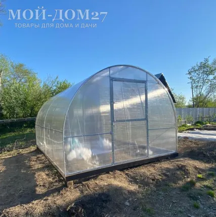 Фото №12 Теплица Сибирская Усиленная 4 метра с поликарбонатом