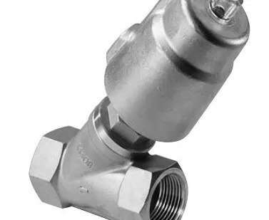 фото 2000. Клапан запорный с пневмоприводом PNV 2000 (привод Classic) резьбовой AISI304