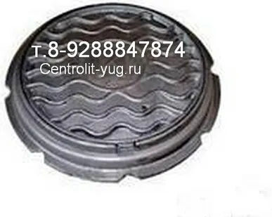 фото Люк чугунный канализационный тяжелый ГОСТ 3634-99