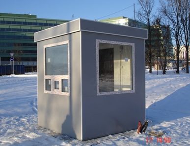 фото Пост охраны ( кабина контролера) 2х2 х2,5м, новый, утепленный, металлический