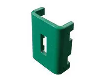 Фото №0 Накладка для крепления секций ограждения зеленая