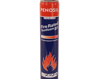 фото Пена профессиональная PENOSIL Premium Fire Rated Gunfoam B1, огнеупорная, 750мл