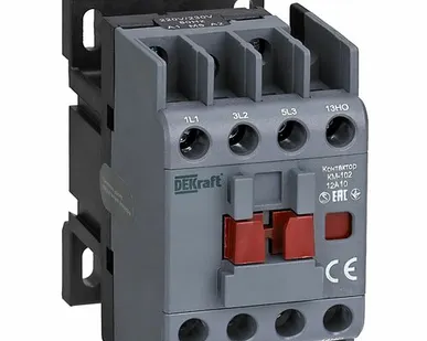 фото Контактор 12А 220В без реле, 1НО (КМ-102) 22002DEK