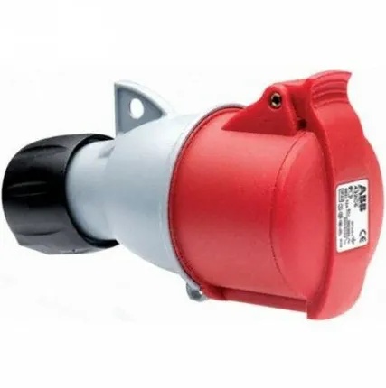 Фото №0 Розетка переносная силовая 16A, 3P+E, 380V, IP44 (CEW 316-C6) 2CMA102012R1000 ABB