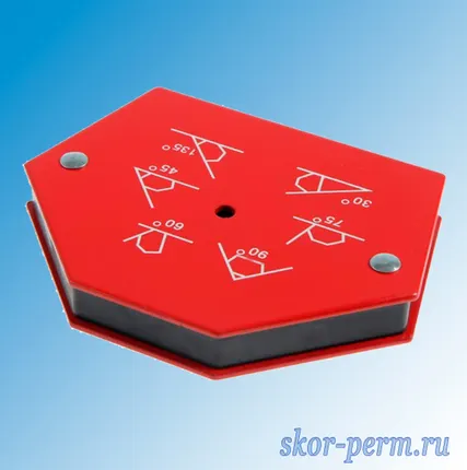 Фото №0 Угольник магнитный для сварки (30, 45, 60, 75, 90, 135 градусов) усилие до 23 кг