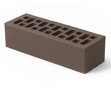 фото Кирпич керамический лицевой Коричневый пустотелый Евро 0,7НФ