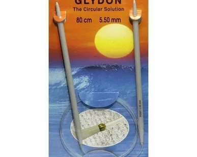 фото 48955 Спицы GLYDON круговые 5,50 мм/ 80 см, пластик PONY