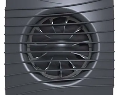 фото SILENT 4C dark gray metal вентилятор осевой вытяжной с обратным клапаном d100 DiCiTi
