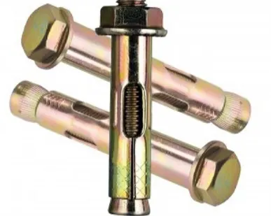 фото Анкер-болт с гайкой М10, желтый цинк