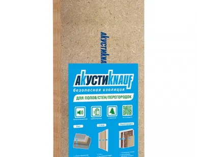 фото Плита мягкая МДВП АкустиКНАУФ 1250х600х12мм, 8шт, 6м2 Knauf Insulation