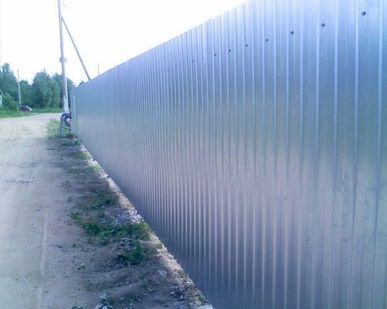 фото Профнастил заборный С-8 оцинкованный