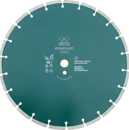 Фото №0 Диск алмазный KEOS Standart сегментный (бетон) 400мм/25,4/20 (DBS02.400)