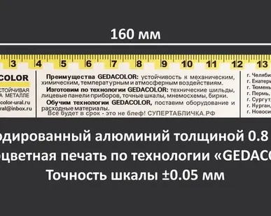 фото Линейка алюминиевая