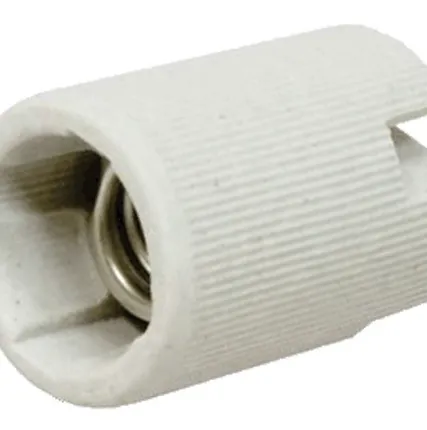 Фото №0 Патрон керамический E14, белый