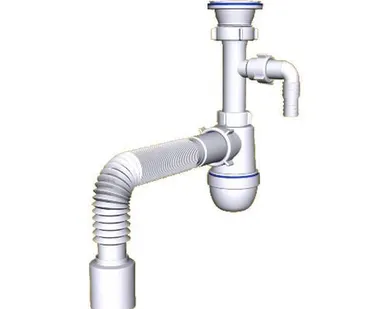 фото C 1315 (Сифон с отводом д/ст. маш. 40/50)