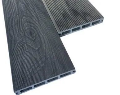 фото Террасная доска из ДПК Timbertex "Vintage" цвет: Серый, 150x25 мм (цена м2)