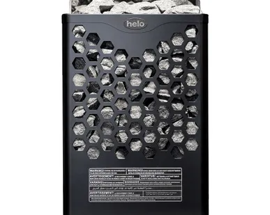 фото Электрическая печь Helo Hanko 60 STJ (с пультом, чёрная, арт. 000205)