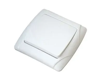 фото Выключатель 1-кл. СП Маргарита 10А IP20 бел. UNIVersal М0021