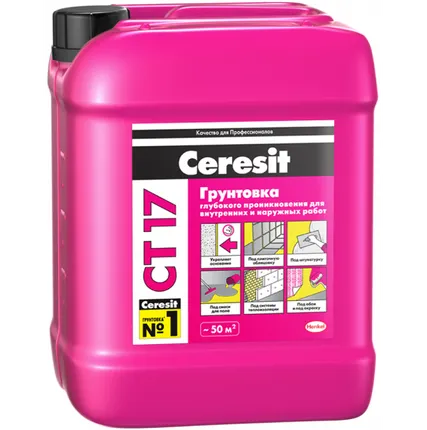 Фото №0 Церезит CT17 Грунтовка глубокого проникновения (10л)