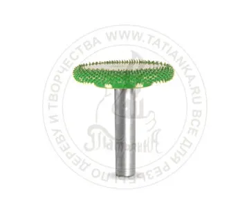 фото 6RS125-70 - колесо, Ø хвостовика 6мм X Ø фрезы 31,75мм (coarse/зеленая)