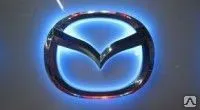 фото Светодиодная эмблема Mazda 3 (12.0*9.5cm) Blue Проекция в двери/эмблемы Про