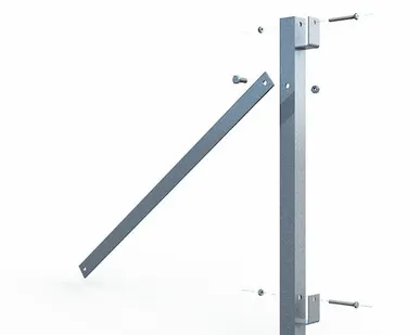 фото Стойка кровельного ограждения КО-СТ-06