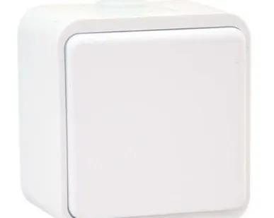 фото Выключатель 1-кл. ОП Клио 10А IP44 бел. UNIVersal К2221