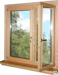 Фото №0 Деревянное окно из сосны