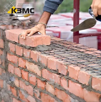 Фото №0 Сетка для армирования кирпичной кладки и стяжки Ø5х(50х50)х(510х2000) ТУ