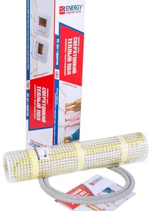 Фото №0 Нагревательный мат, Energy, Mat 165 Вт/м2 210 Вт, 1.3 м2, 260х50 см, длина кабеля 2.6 м
