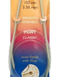 фото 50507 PONY Спицы круговые 3,50 мм/ 150 см, алюминий, 2 шт.