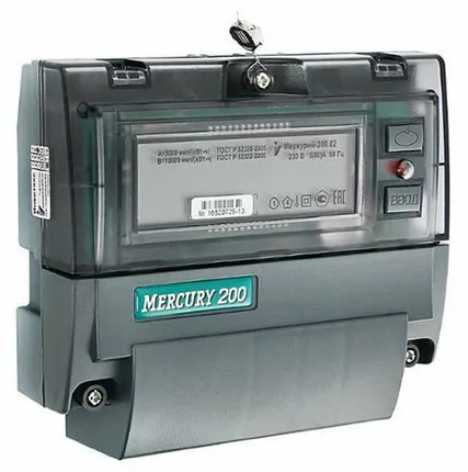 Фото №0 Счетчик Меркурий 200.02 5(60) однофазный многотарифный